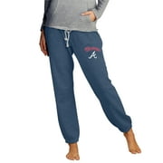Women's Concepts Sport Navy Atlanta Braves Mainstream Knit Jogger Pants