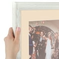 thumbnail image 6 of ArtToFrames 22x26" Matted Picture Frame with 18x22" Single Mat Photo Opening Framed in 1.25" Off White Wash on Ash and 2" French Creme Mat (FWM-4098-22x26), 6 of 8