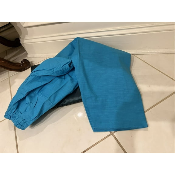 100% Cotton Plain Blue Turquoise Pakistani Indian Salwar Shalwar M-S New