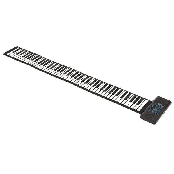 Piano à Clavier Souple, Piano à Main Rechargeable Portable à 88 Touches  Pour Tablette EU Plug 