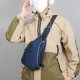 thumbnail image 1 of Bolsa bandolera para hombres y mujeres – Almacenamiento en múltiples compartimentos, poliuretano resistente al desgaste, correa ajustable en la cintura, cremallera segura, negro/azul/gris, 29x18x6cm, 1 of 6