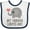 White and Navy, variant on Inktastic My Nonna Loves Me Baby Boy Girl Elephant Boys or Girls Baby Bib