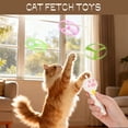 thumbnail image 5 of Cat Fetch Toy with Flying Disc Launcher – Rechargeable Flying Saucer Toy for Indoor Cats, Includes 6 Lightweight Discs (White,1Set, B), 5 of 8