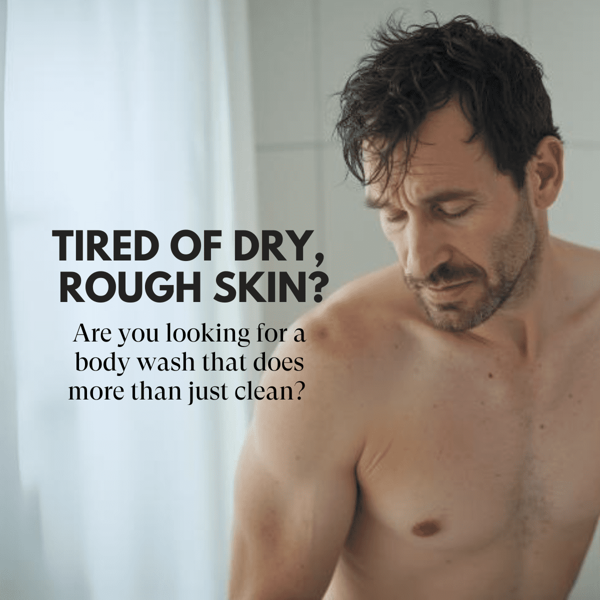 Just Nutritive Men's Body Wash, Cleanse, Nourish & Soften Skin, Paraben, Sulfates, Dyes Free, 16oz