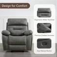 thumbnail image 3 of Spruce & SpringManual Rocker Recliner with Three Positions for Living Room, Elephant Gray, 3 of 14