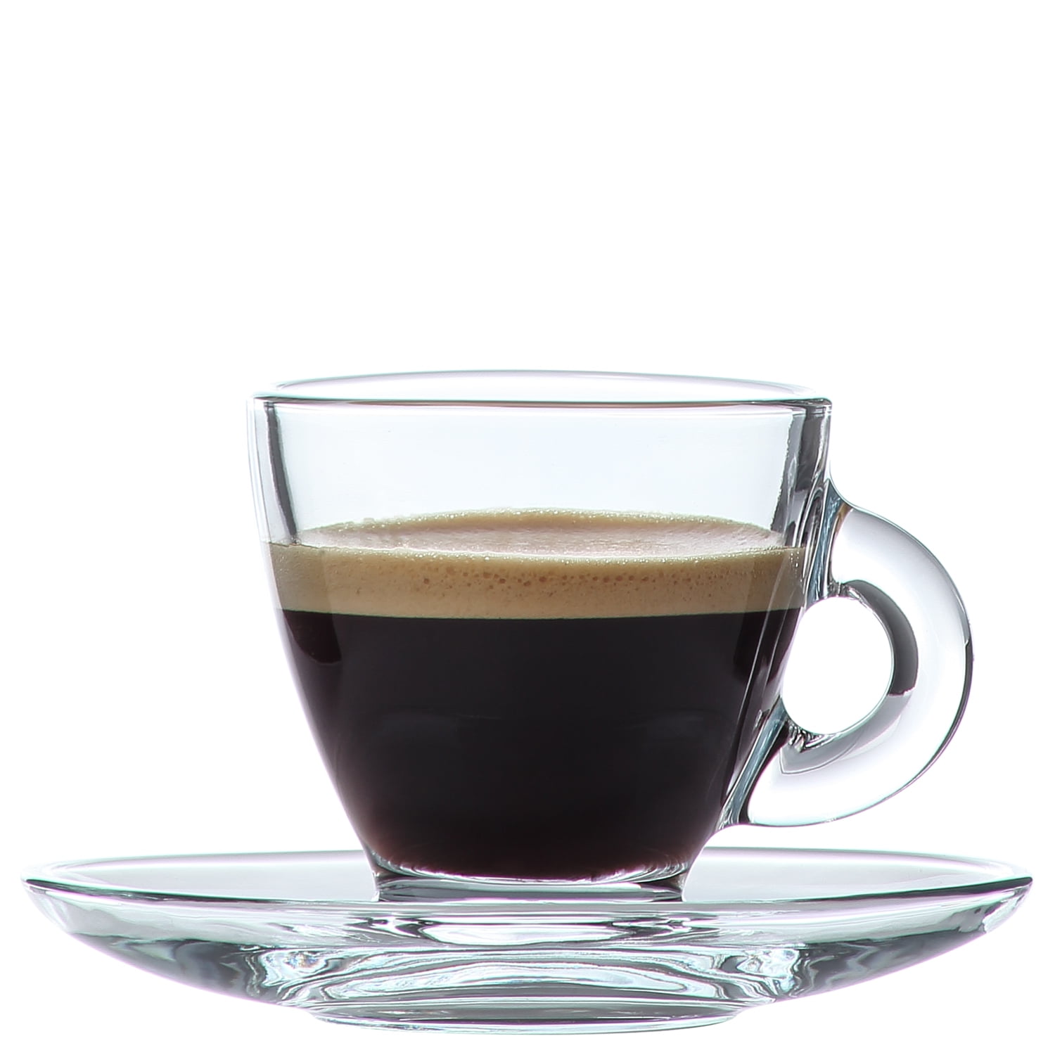 Espresso Cups 4.3 oz Small Demitasse Clear Glass Espresso