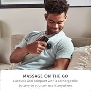 Homedics Active Fit Compact Percussion Body Massage Gun, Cordless, Deep-Tissue Massage