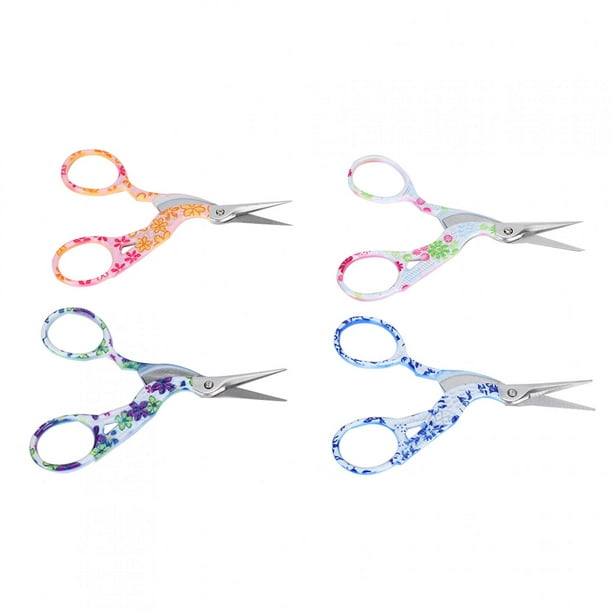 Fugacal Crane-Shaped Scissors, Embroidery Scissors, Small Scissors For  Sewing Embroidery Eyebrow Shaping Tailor 