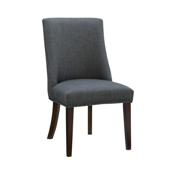 Powell Adler Dining Chair Espresso Grey Set of Two