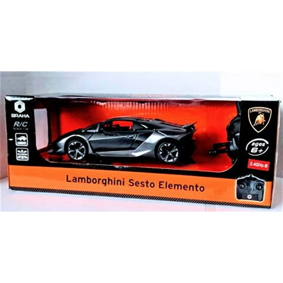 Remote Control RC CAR Racing Cars Compatible with Lamborghini Sesto ELEMENTO 2.4G 1:24 Toy RC Cars Model Vehicle for Boys 6,7,8 Years Old, Gray