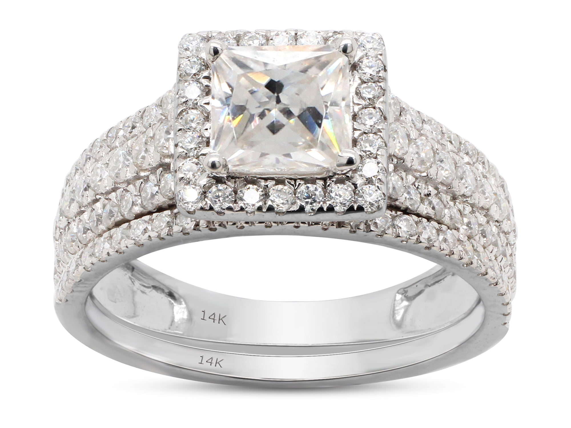 2.75 carat oval cut d vvs1 diamond engagement wedding ring 14k white gold over 