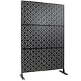 thumbnail image 5 of Outdoor & Indoor Privacy Screen Metal Privacy Screen 76" H×48" W, Freestanding Decorative Privacy Screen for Deck Balcony Patio, Privacy Fence Panels for Outside Lawn Garden, 5 of 5