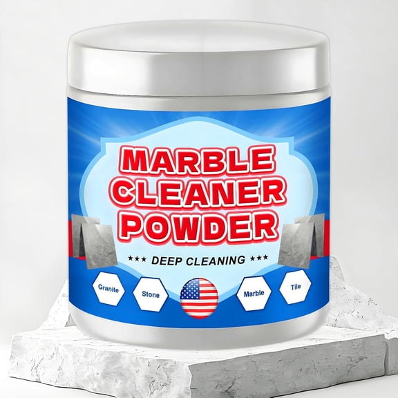 Granite Countertop Cleaner Powder, Marble Cleaner Powder, Marble Polishing Powders, Watermarks Remover, Stain Remover For Granite, Stone, Quartz (4 Ounces)