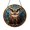 Stained Glass 5.9 Inch, variant on Owl Stained Glass Suncatcher – Blue and Gold Nocturnal Window Art