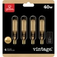 thumbnail image 4 of Globe Electric 40W Vintage Edison Mini Tube Incandescent Light Bulb (4-Pack), 80151, 4 of 4