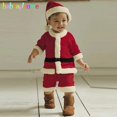 thumbnail image 1 of Babzapleume 3-24 M/2 piezas/mamelucos navideños para bebés de Papá Noel, mono infantil bonito de franela + sombreros, conjuntos de ropa para recién nacidos BC1549, 1 of 3