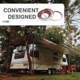 thumbnail image 3 of SHOWERORO Caravan Roof Rain Gutter White PVC for Building Owners 1Pack Prevent Water Accumulation, 3 of 5