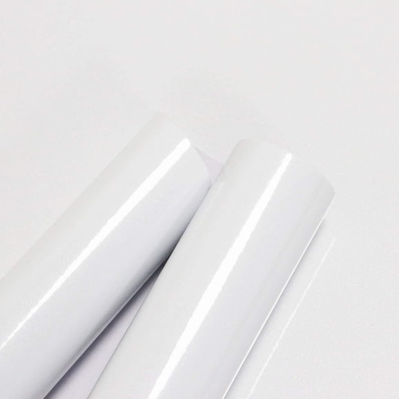 Papel adhesivo vinílico brillante blanco Toduso 40 x 300 cm en rollo