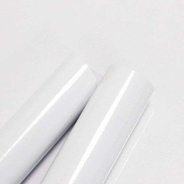Papel adhesivo vinílico brillante blanco Toduso 40 x 300 cm en rollo