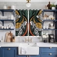 thumbnail image 2 of Curtains 63 Inch Length 2 Panels, Polynesia Texture Grommets Window Treatment Curtain, Traditional Tribe Coastal Turtle Abstract Thermal Curtains Drapes for Living Room/Bathroom, 2 of 9
