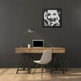 thumbnail image 3 of Stephen Chambers 15x15 Black Modern Wood Framed Wall Art Titled - Rihanna Stencil Graffiti, 3 of 6