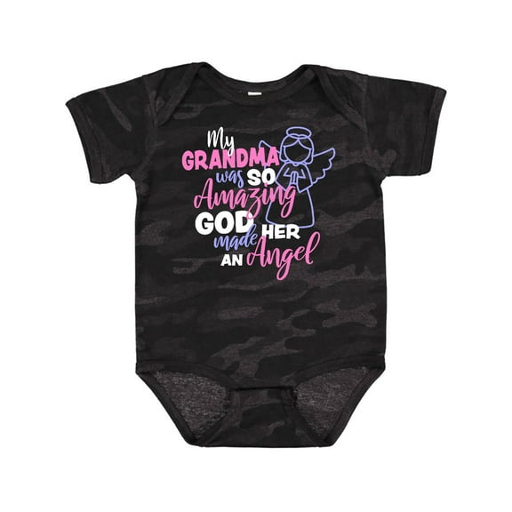 Inktastic My Grandma Was So Amazing God Made Her an Angel Girls Baby Bodysuit
