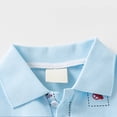 thumbnail image 4 of Kogui Toddler Golf Polo Toddler Boys Polo Shirt Short Sleeve Button Shirt Pattern Tee Boys Top Shirt Summer 5T 6T (Blue,5-6 Years), 4 of 7