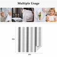 thumbnail image 4 of Grey Striped Cloth Napkins, Minimalist Farmhouse Stripe Washable and Reusable Dinner Napkins Set of 6, Table Napkin for Kitchen Party Birthday Wedding Hotel Housewarming 20"x20", 4 of 8