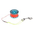 thumbnail image 4 of Colaxi Scuba Diving Reel with Double Ended Bolt Clip Compact Finger Reel Diving with High Visibility Line for Freediving Diving Gear Blue, 4 of 8