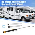 thumbnail image 2 of Unique Bargains 1 Set RV Water Heater Anode Rod and Flush Wand Hot Water Tank Element Parts Cleaning Rinser, 2 of 7