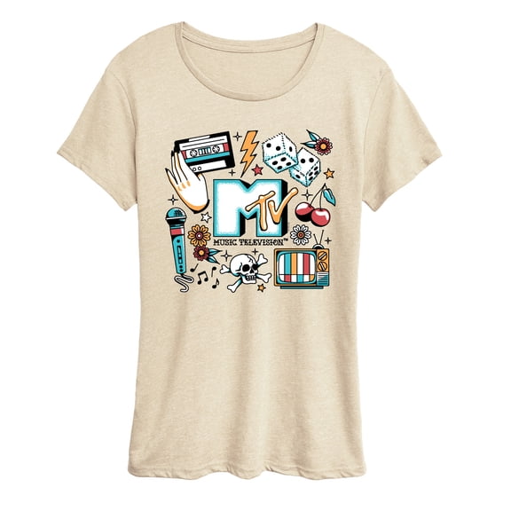 MTV - MTV Flash Tattoos - Women's Short Sleeve Graphic T-Shirt