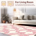 thumbnail image 2 of ODIKA 8' Machine Washable Non-Slip Area Rug, Blush Toned Animal Spot Medallion High Traffic Rug, Pink, 305313, 2 of 7