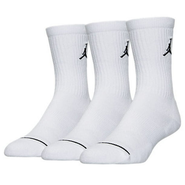 Jordan Jumpman Crew 3 Pack Men's Socks White/Black sx5545-100 - Walmart ...