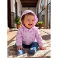 thumbnail image 5 of Cenuakty Kids Girl Windbreaker Hooded Jacket Waterproof Bow Print Zip up Cardigan, 5 of 9