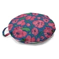 thumbnail image 1 of Botanic Round Floor Cushion with Handle, Rural Blossoming Poppy Flower Nature Valley Summer Flourish Retro, Decorative Pillow for Living Room & Dorms, 18" Round, Pink Violet Blue Green, by Ambesonne, 1 of 4