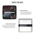 thumbnail image 4 of Honeii 's Rose Full Moon Black Wolf for Leather Square Tissue Box Cover Holder: A Stylish Organizer for Tabletops, Bathrooms, Cars & Offices, 4 of 5