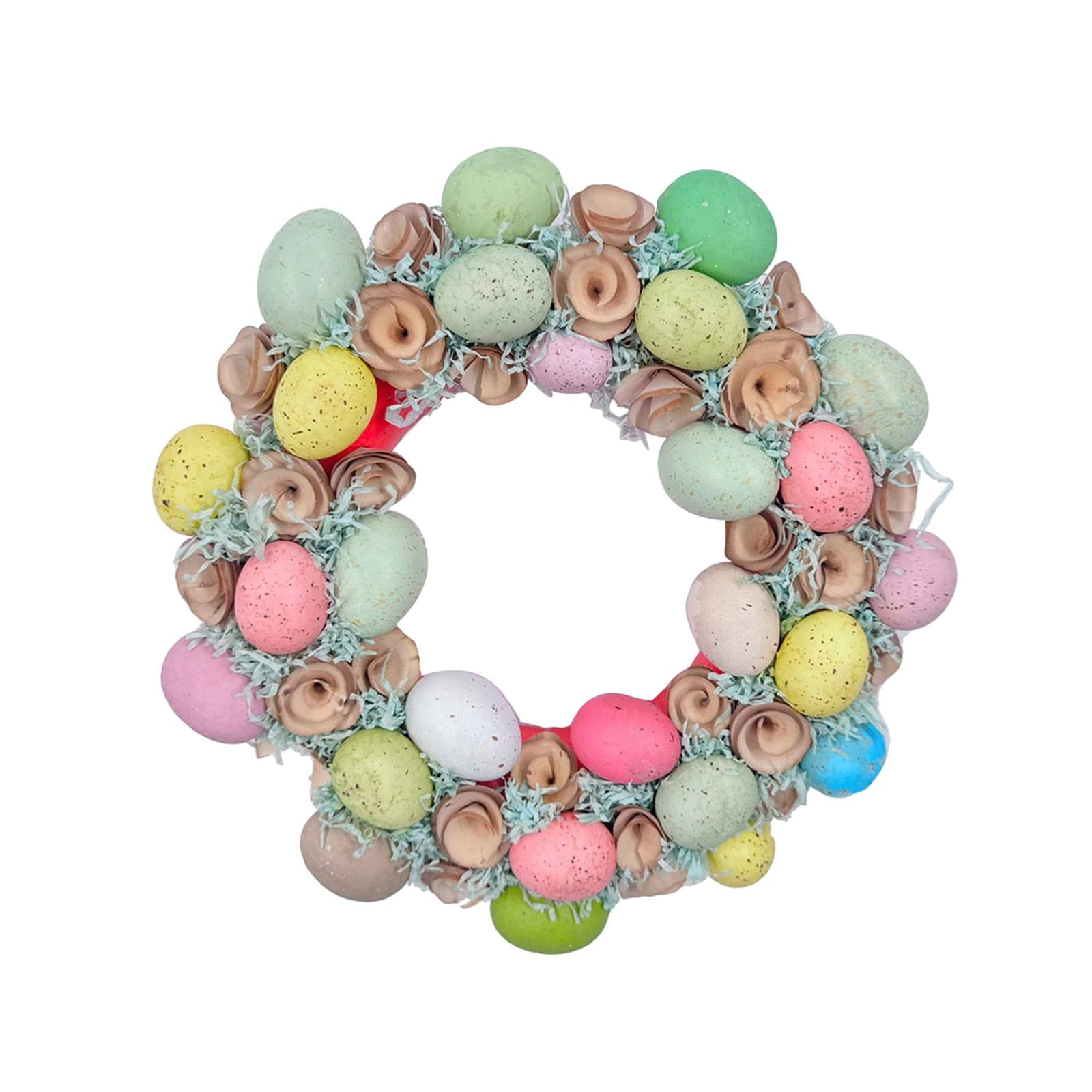 FVDPWYE 16 Inch Colorful Easter Eggs Garland Spring Decoration Easter Party Supplies for