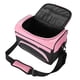 thumbnail image 2 of Bolsa de transporte para herramientas de salón, equipo de peluquería profesional de gran capacidad, almacenamiento de viaje, color rosa, 2 of 8