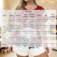 thumbnail image 3 of LEKWK Christmas Pajamas for Women Plus Size Printed Short Sleeve Crewneck Tops and Shorts 2 Piece Lounge Sets Soft Comfy Home Sleepwear Red XL, 3 of 6