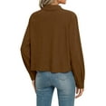 thumbnail image 4 of Qaspx Fashion Jackets for Women Casual Cropped Shackets Fall Button-up Shirts Corduroy Tops, 4 of 7