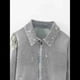 thumbnail image 4 of Chaqueta Vaquera con Mangas de Murciélago Deshilachadas y Cuello Vuelto para Mujer - Prenda Exterior de Algodón Grueso para Otoño e Invierno Azul S, 4 of 10