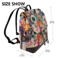 thumbnail image 2 of Yiaed Abstract Colorful Dripping Circles Print Laptop Backpack for Women Slim Computer Bag Work Travel College Backpack Purse Fits 14 Inch Notebook, 2 of 4