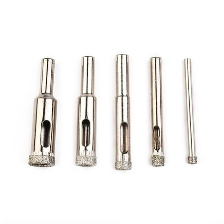

5PC Diamond Tipped Holesaw Drill Bit Set Tile Marble Slate Glass Hole Saw