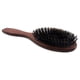 thumbnail image 2 of Cepillo de pelo de paleta de madera con mango antideslizante, cojín antimasaje y desenredante para bolsillo. Regalo para niños, mujeres y hombres. Marron oscuro, 2 of 6