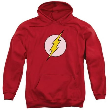 Dc/ Logo Adult Pull Over Hoodie Red Dco263