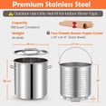 thumbnail image 7 of 100QT Stainless Steel Seafood Boiling Kit with 48" Mixing Paddle, 200,000BTU Propane Burner for Outdoors Cooking, Large Stock pot w/Basket for Shrimp, Lobster, Crab Crawfish, Turkey Deep Fryer, 7 of 7
