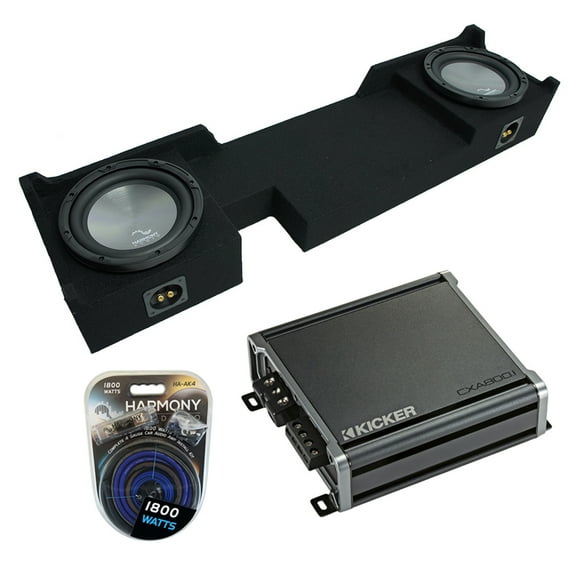 2004-2008 Ford F-150 Super Crew Truck Harmony A102 Dual 10" Sub Box & CXA800.1