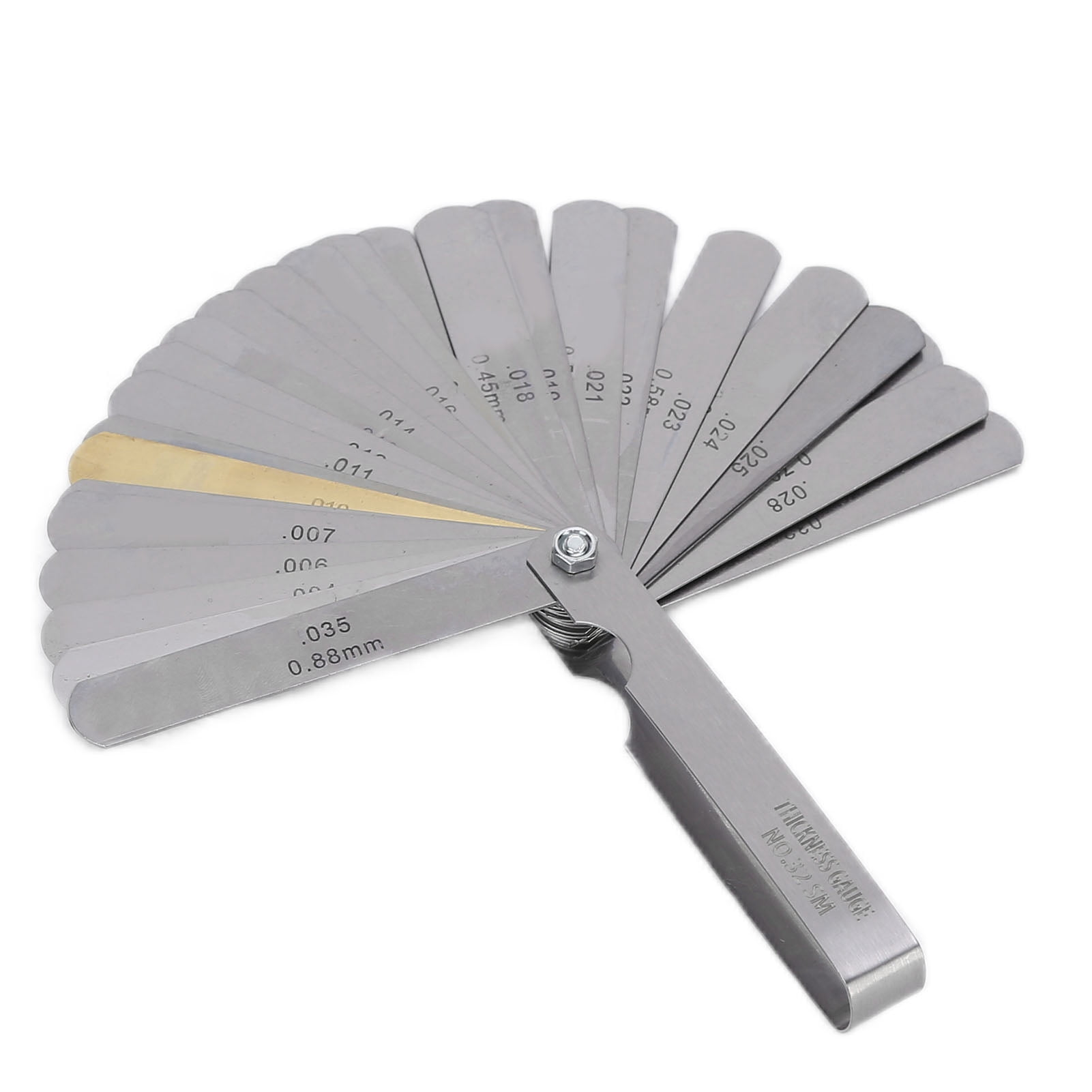 Feeler Gauges, Measuring Tool 32 Blade Stainless Steel For Thread