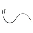 thumbnail image 1 of Câble Audio Répartiteur Casque 3.5mm Mâle vers 2 Prises Femelles, 1 of 8