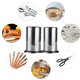 thumbnail image 4 of Soporte para utensilios de cocina de acero inoxidable para encimera, soporte para cuchara, carrito para cubiertos, 4 of 5